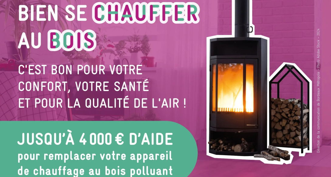 Illustration chauffage bois